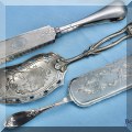 S30. Sterling silver serving pieces. 